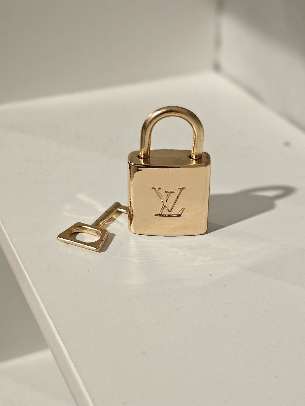 🌼SALE🌼Louis Vuitton Gold Padlock and Key Charm